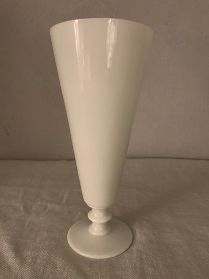 Antique French Cone Glass Vase