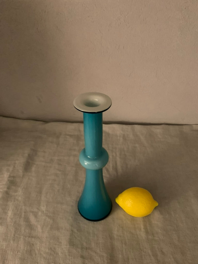 Vintage Blue Holmegaard "Carnaby" Vase