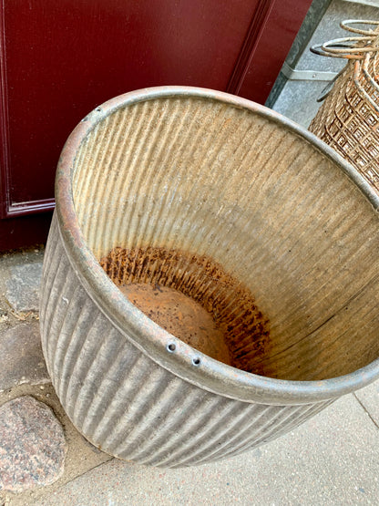 Zinc Planter - Dolly Tub