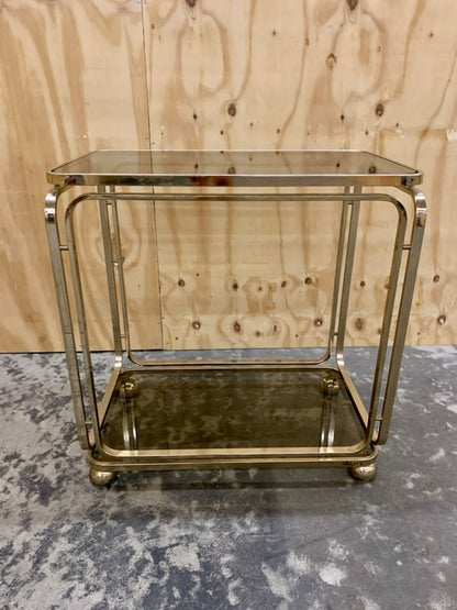 Vintage Golden Bar Trolley by Italian Allegri, 1960s