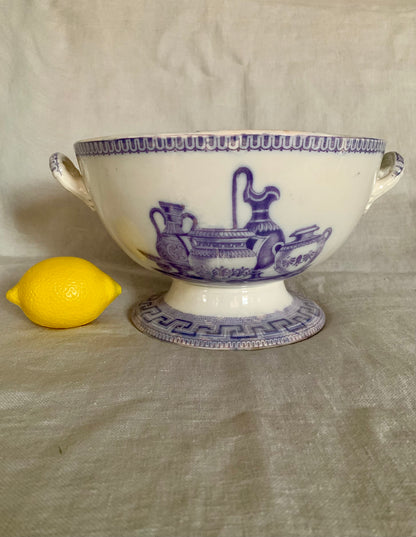 Tureen from the 19th Century "Etruscan" Dinner Set