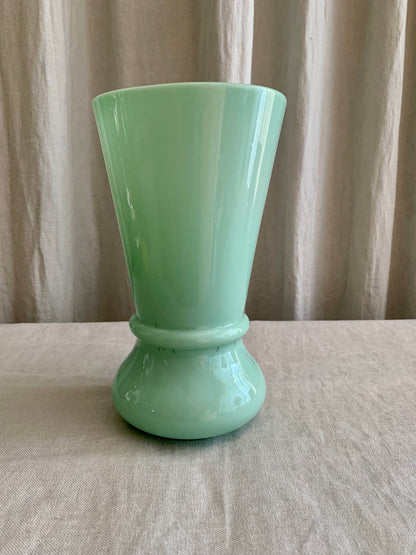 Antique French Opal Glass Vase