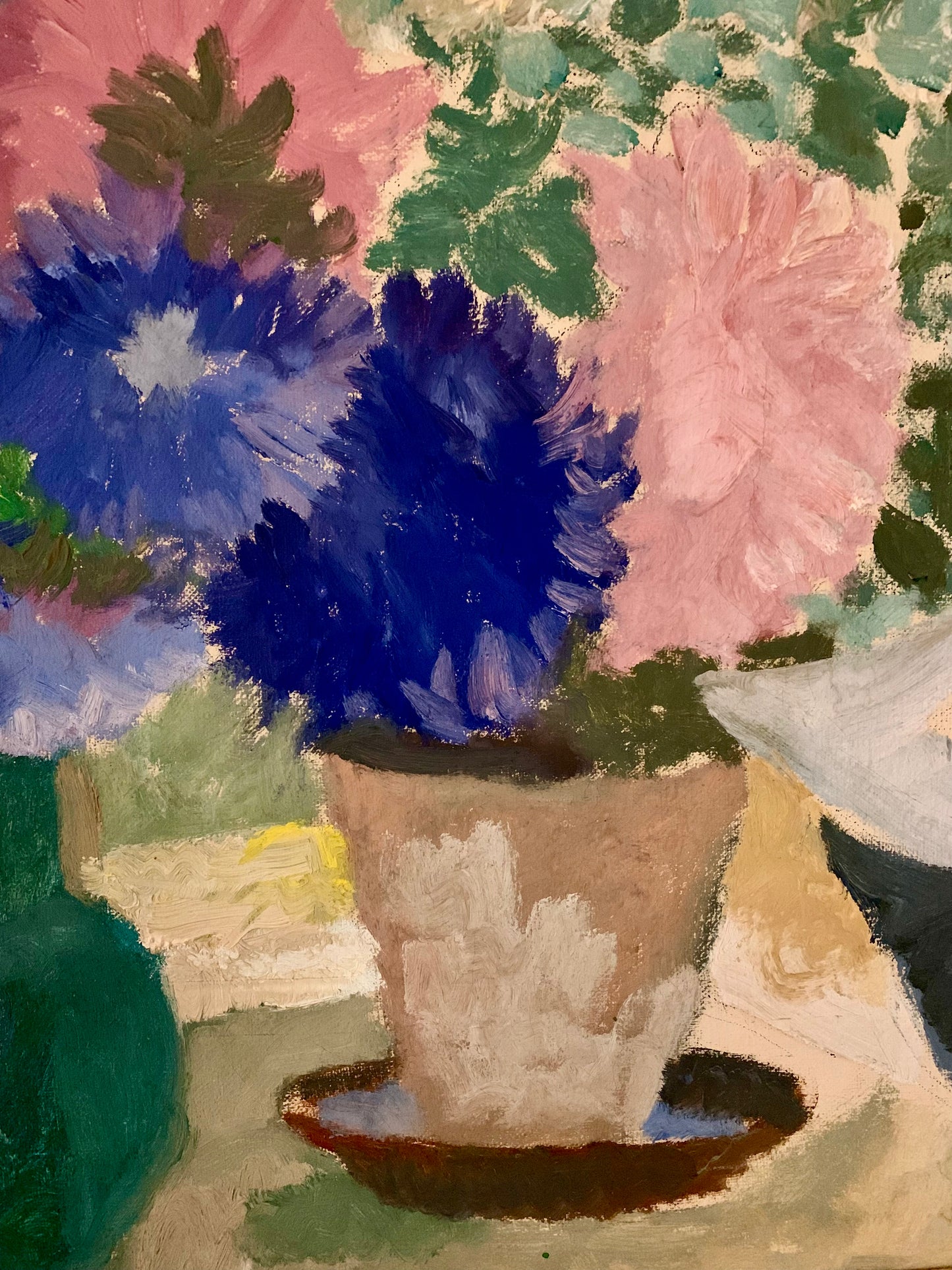 Vintage Oilpainting, Aster 1944