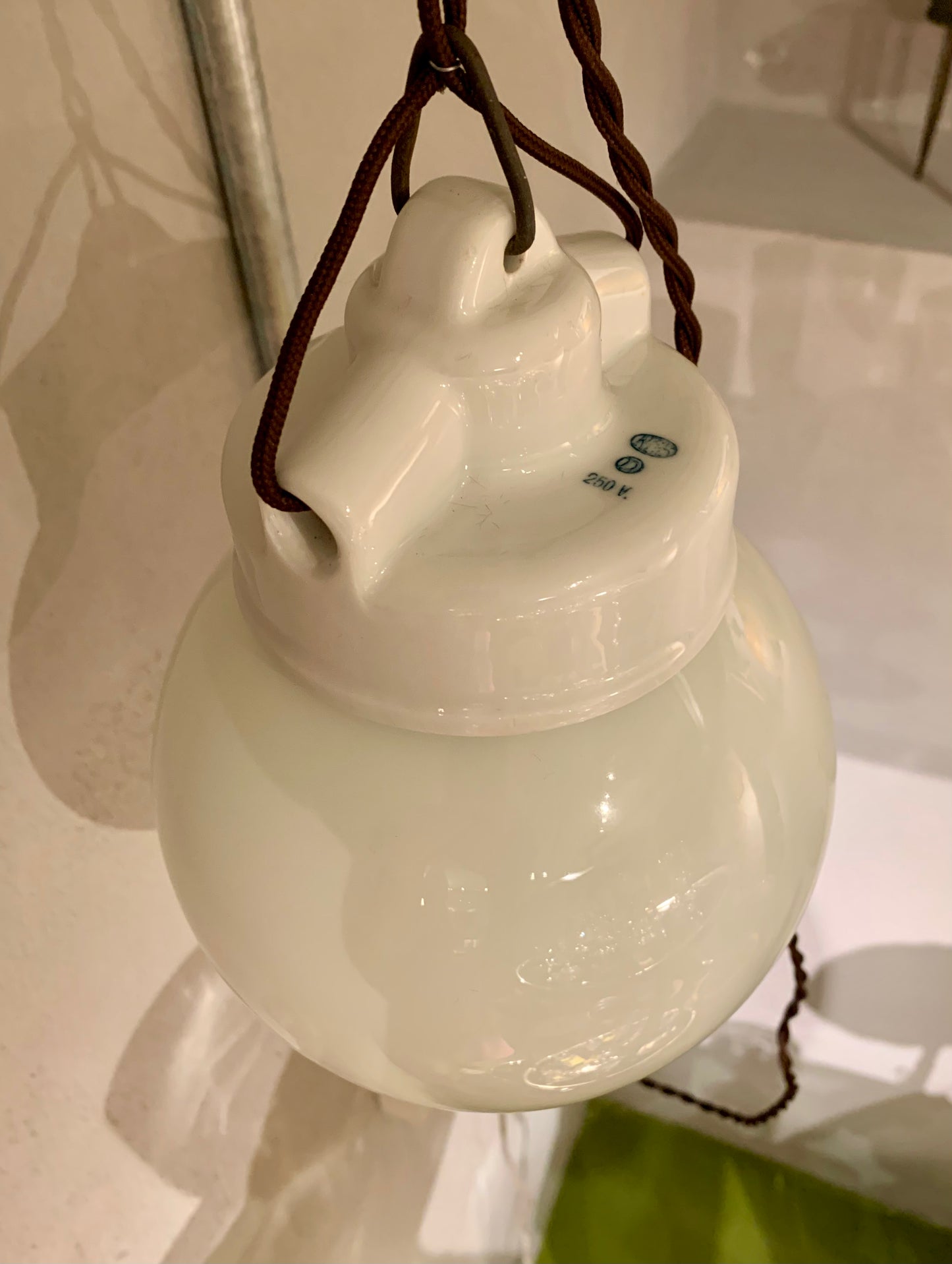 Porcelain and Opalglass Pendant