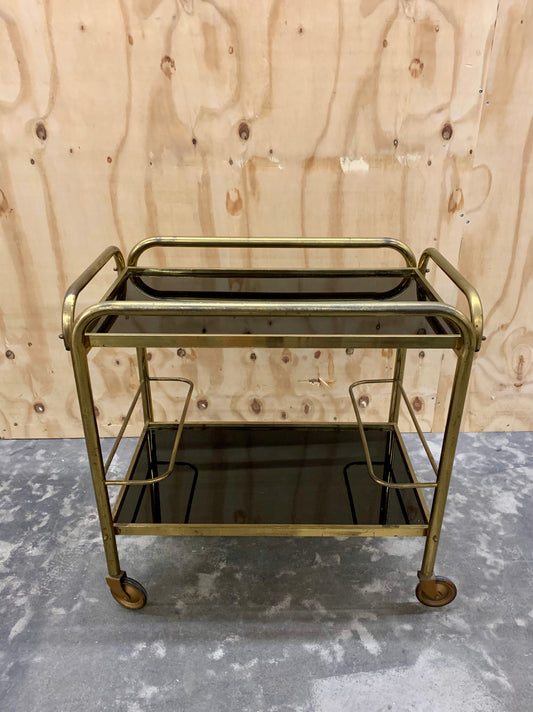 Brass bar cart
