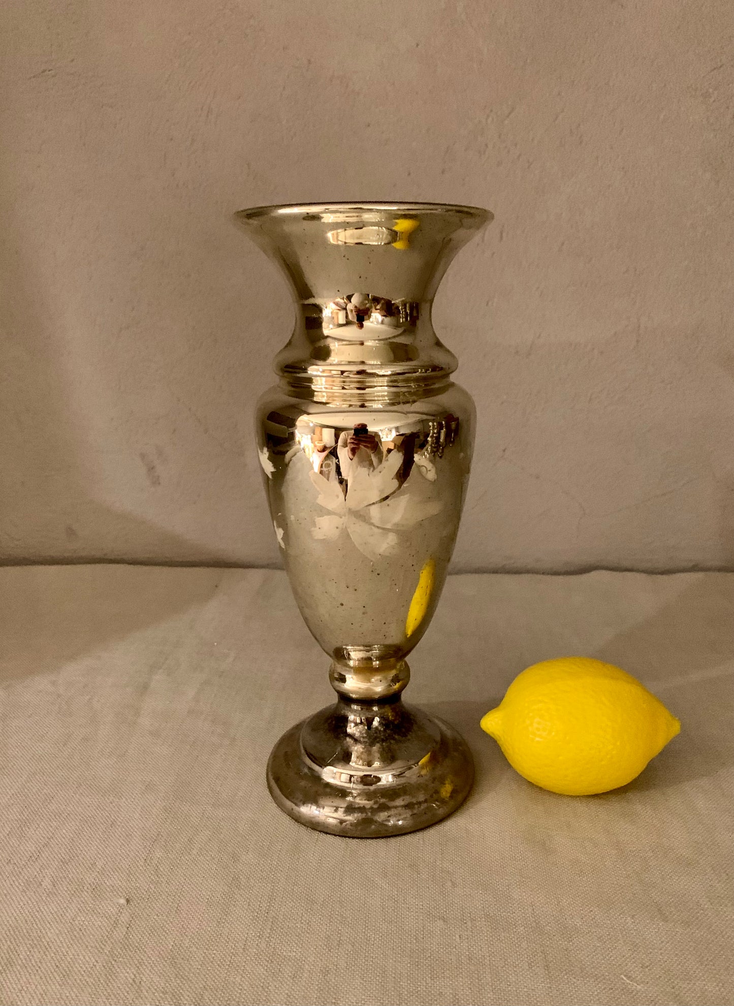Poor man's silver vase