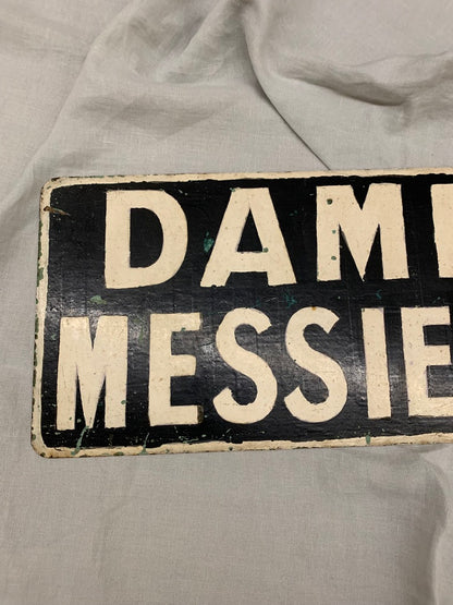 Metal sign Dames Messieurs