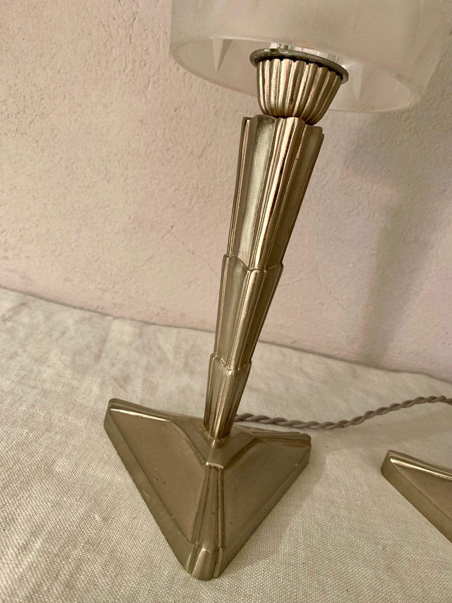 Pair of French Art Deco Bed Table Lamps