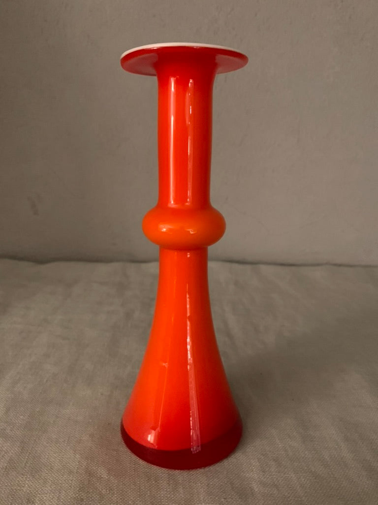 Vintage Orange Holmegaard "Carnaby" Vase
