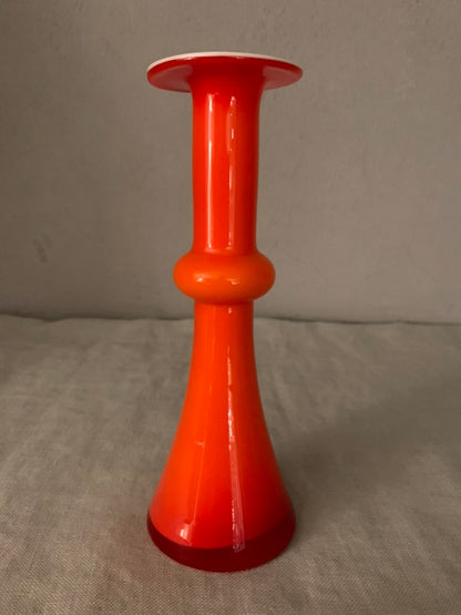 Vintage Orange Holmegaard "Carnaby" Vase