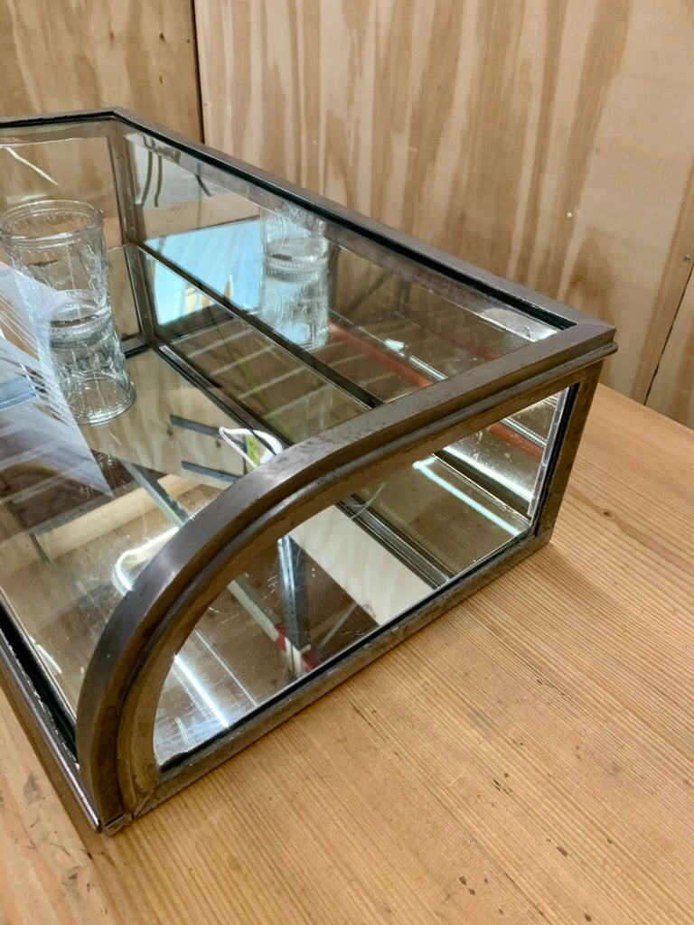 Vintage French Chrome Table Vitrine / Showcase