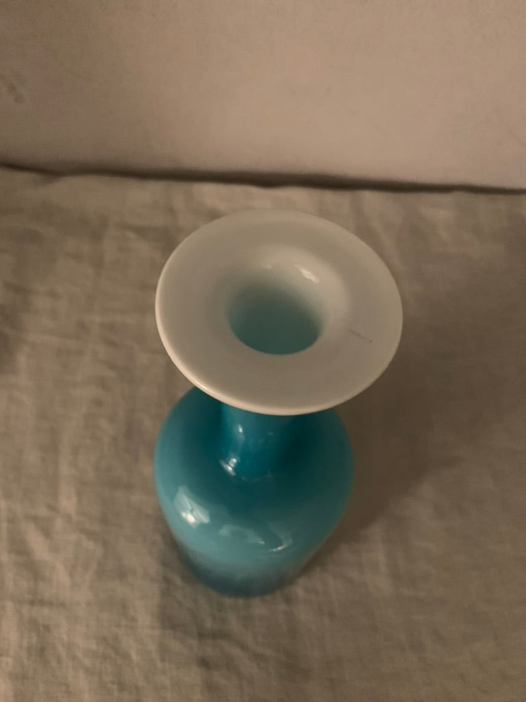 Vintage Blue Holmegaard "Carnaby" Vase