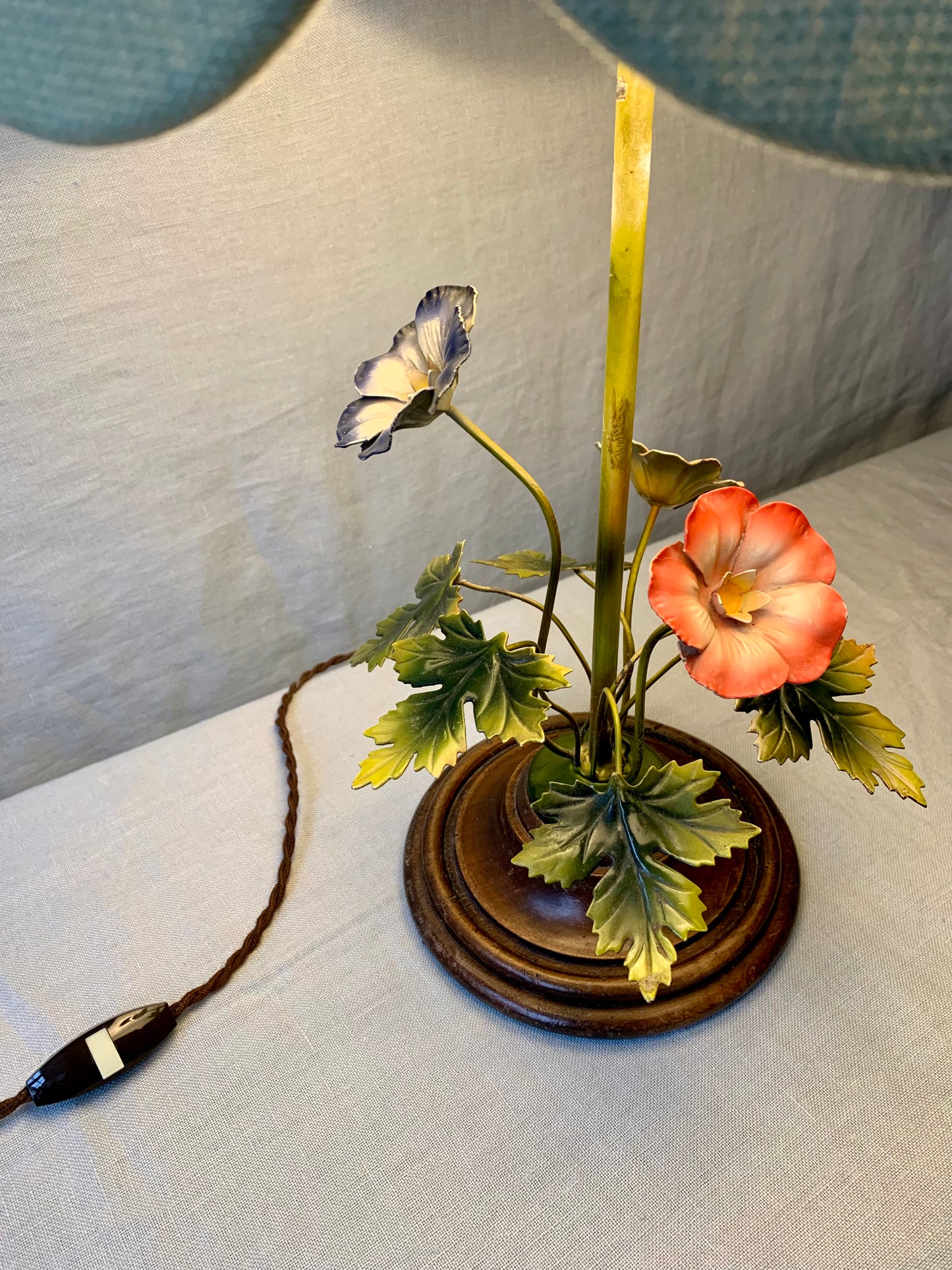 French 1930's Flower Lamp