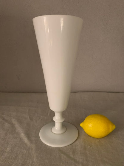 Antique French Cone Glass Vase