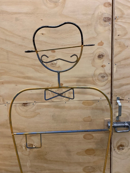 pair of metal sculptures