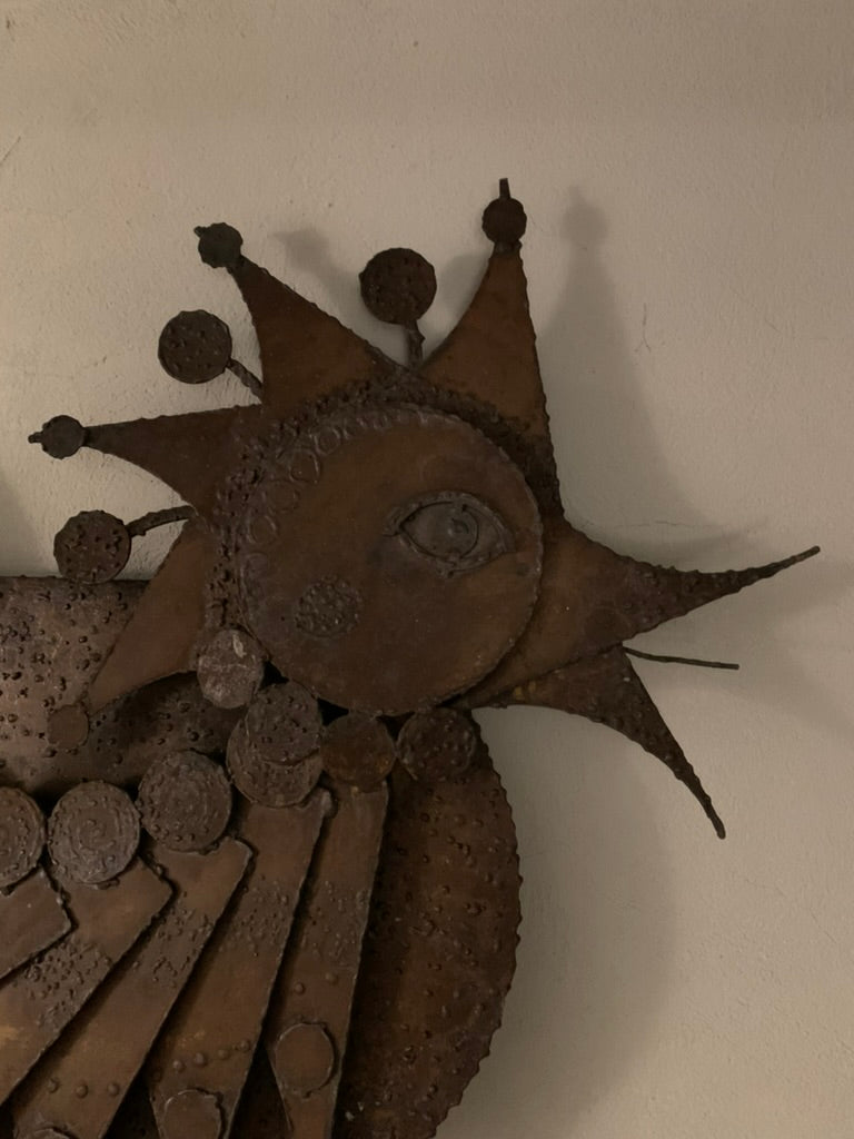 Vintage Wrought Iron Bird, 1970s