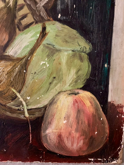 French Vintage Still Life Oil Painting