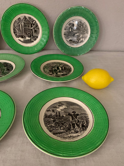 French Plates with "Hunting" motives
