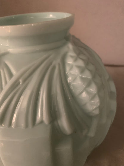 1930s Opal Glass Vase