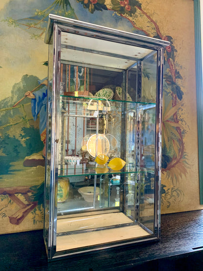 1930s Chrome Wall Vitrine