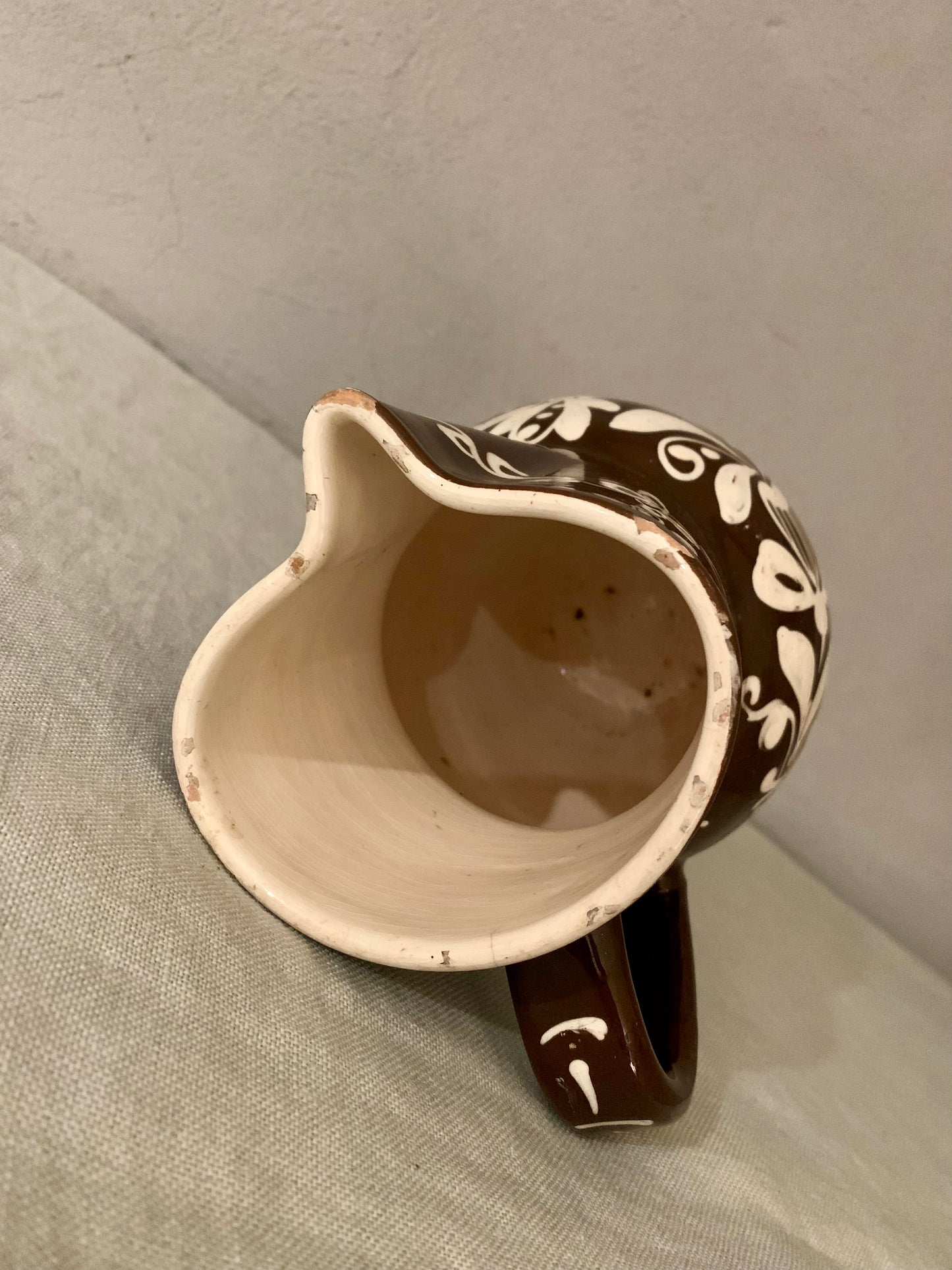 Brown Decorated Pitcher