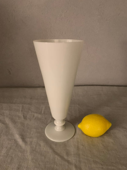 Antique French Cone Glass Vase