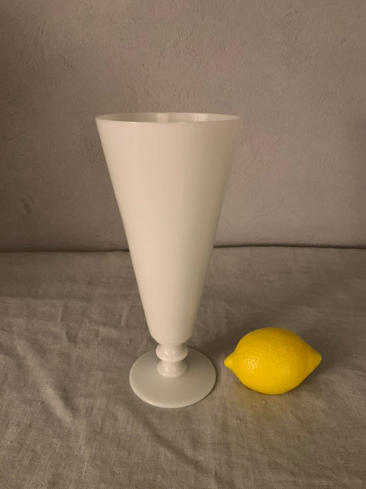 Antique French Cone Glass Vase