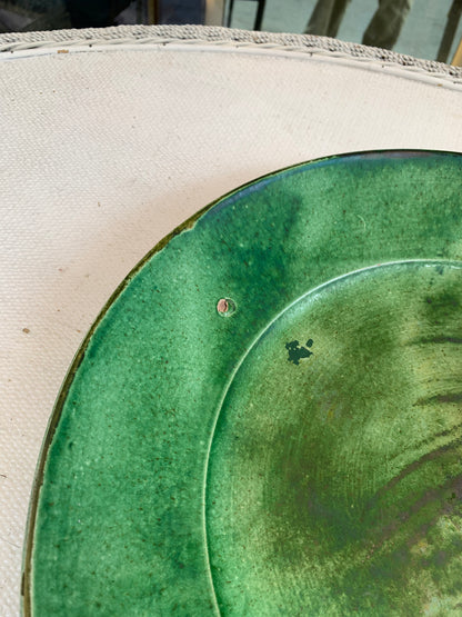 Large Green Clay Dish