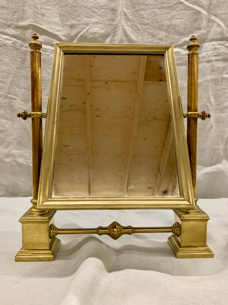 Brass Table Mirror