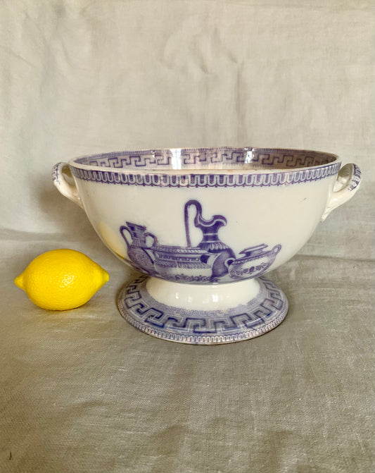 Tureen from the 19th Century "Etruscan" Dinner Set