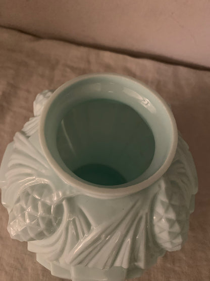 1930s Opal Glass Vase
