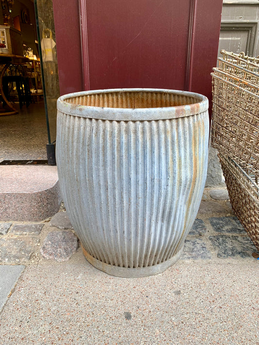 Zinc Planter - Dolly Tub