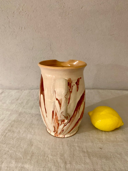 Glazed Clay Pitcher