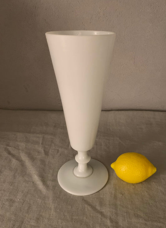 Antique French Cone Glass Vase