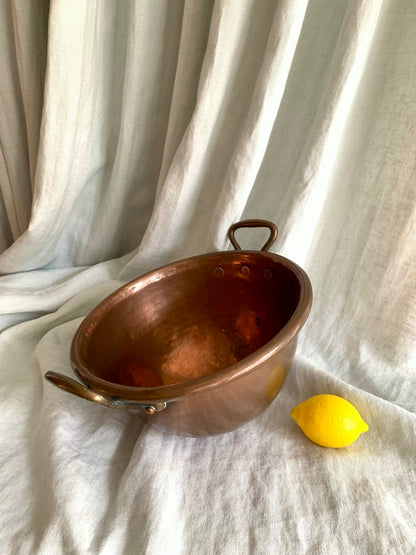 Copper bowl - Hen's ass - Cul-de-poule