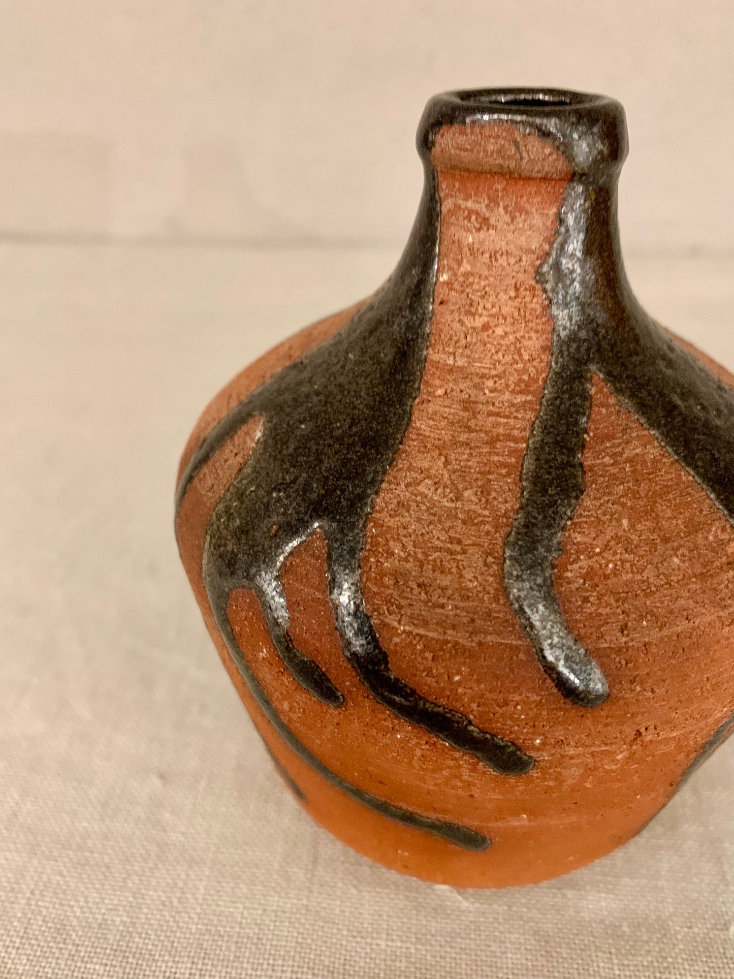 Ceramic Vase with Running Glaze, by Gertrud Vasegaard