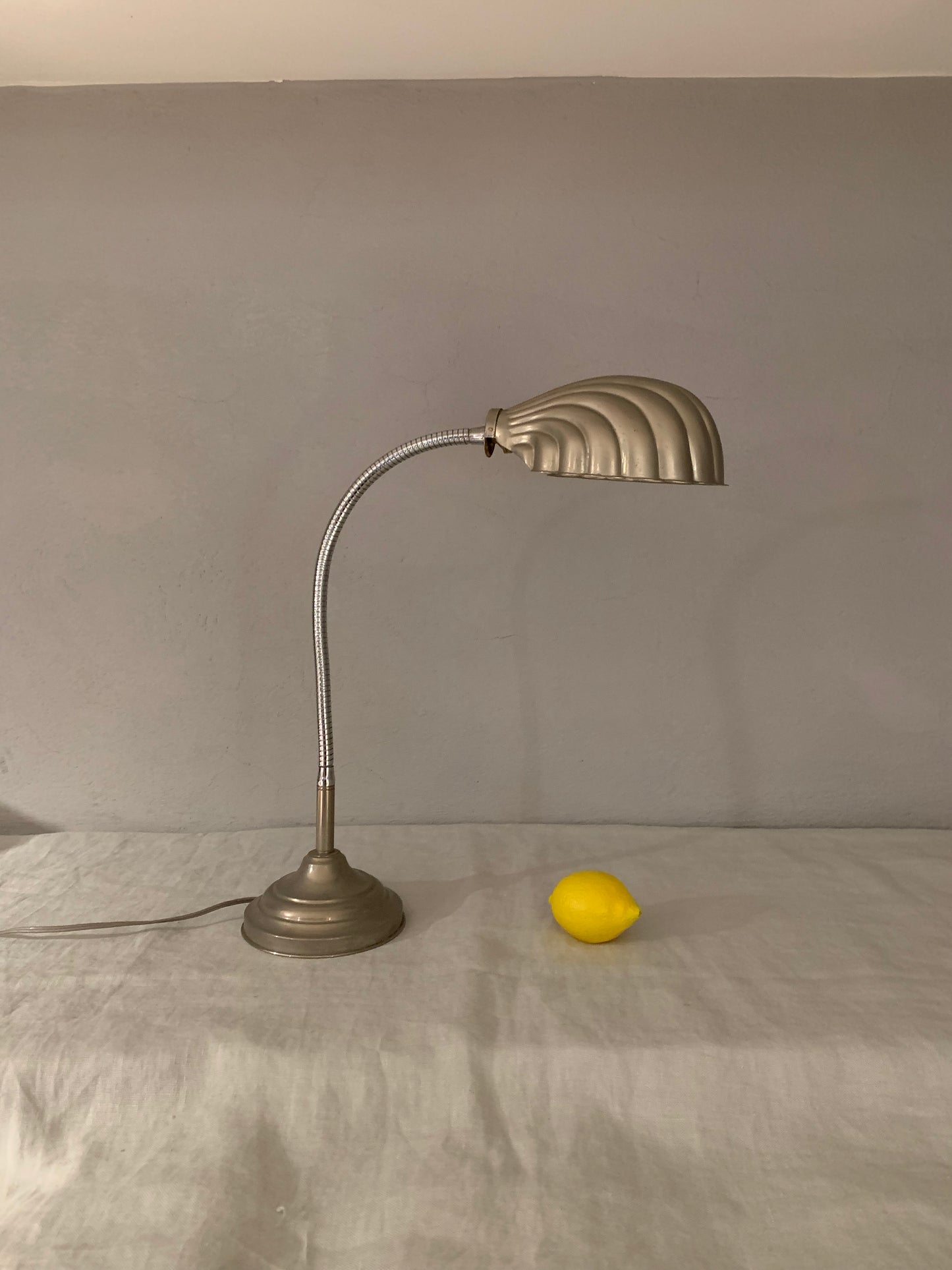 1930's French Chrome Desk Lamp