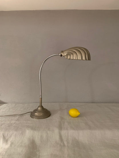 1930's French Chrome Desk Lamp