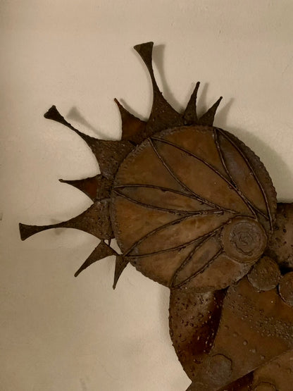 Vintage Wrought Iron Bird, 1970s