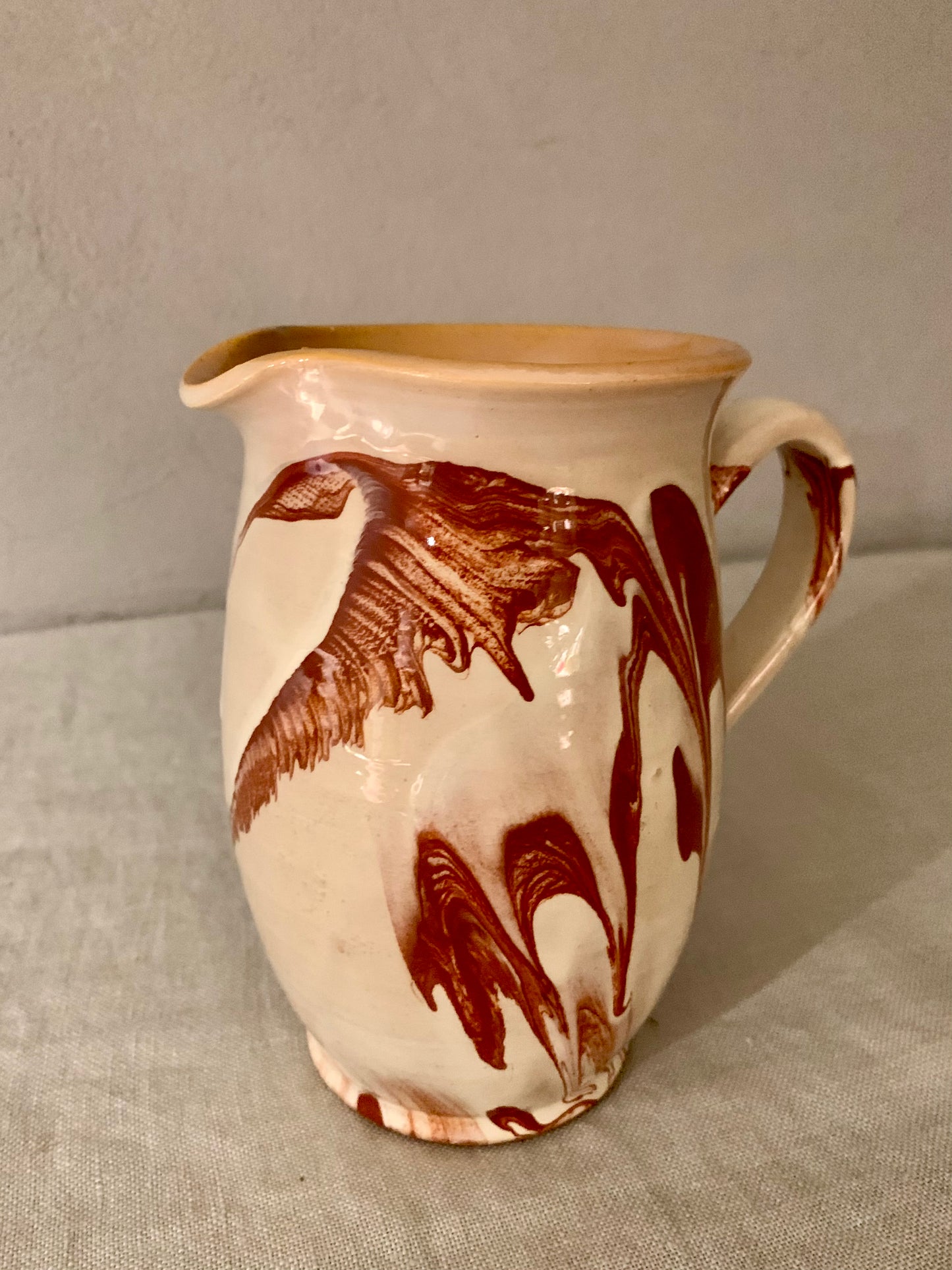 Glazed Clay Pitcher