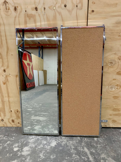French Chrome Three Winged Mirror - Triptych