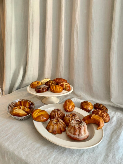 Set of Vintage Plaster Pastries and Bread For Display