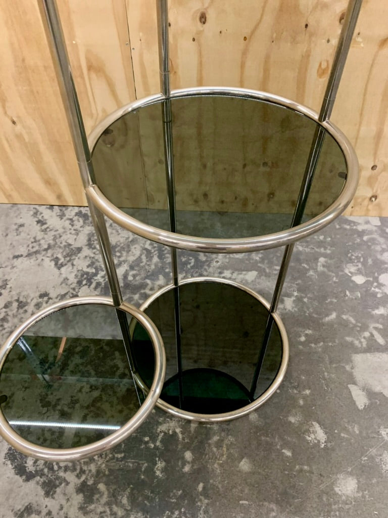 Circular 1970s Vintage Shelving Unit