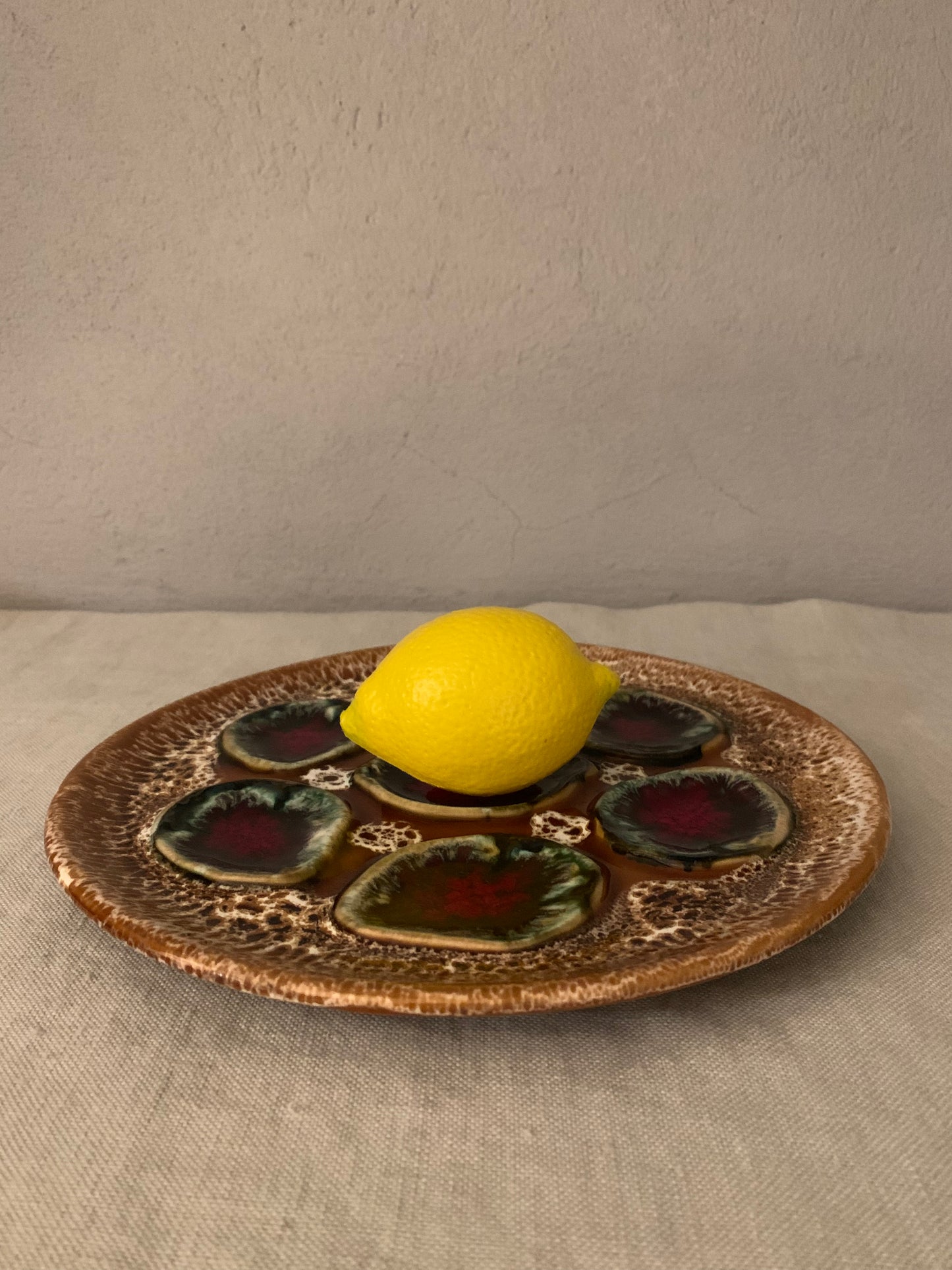 Vintage French Oyster Plate