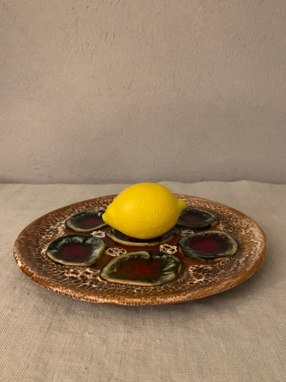 Vintage French Oyster Plate