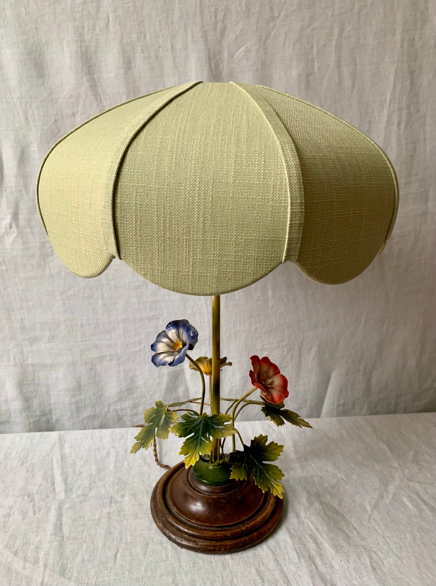 French 1930's Flower Lamp