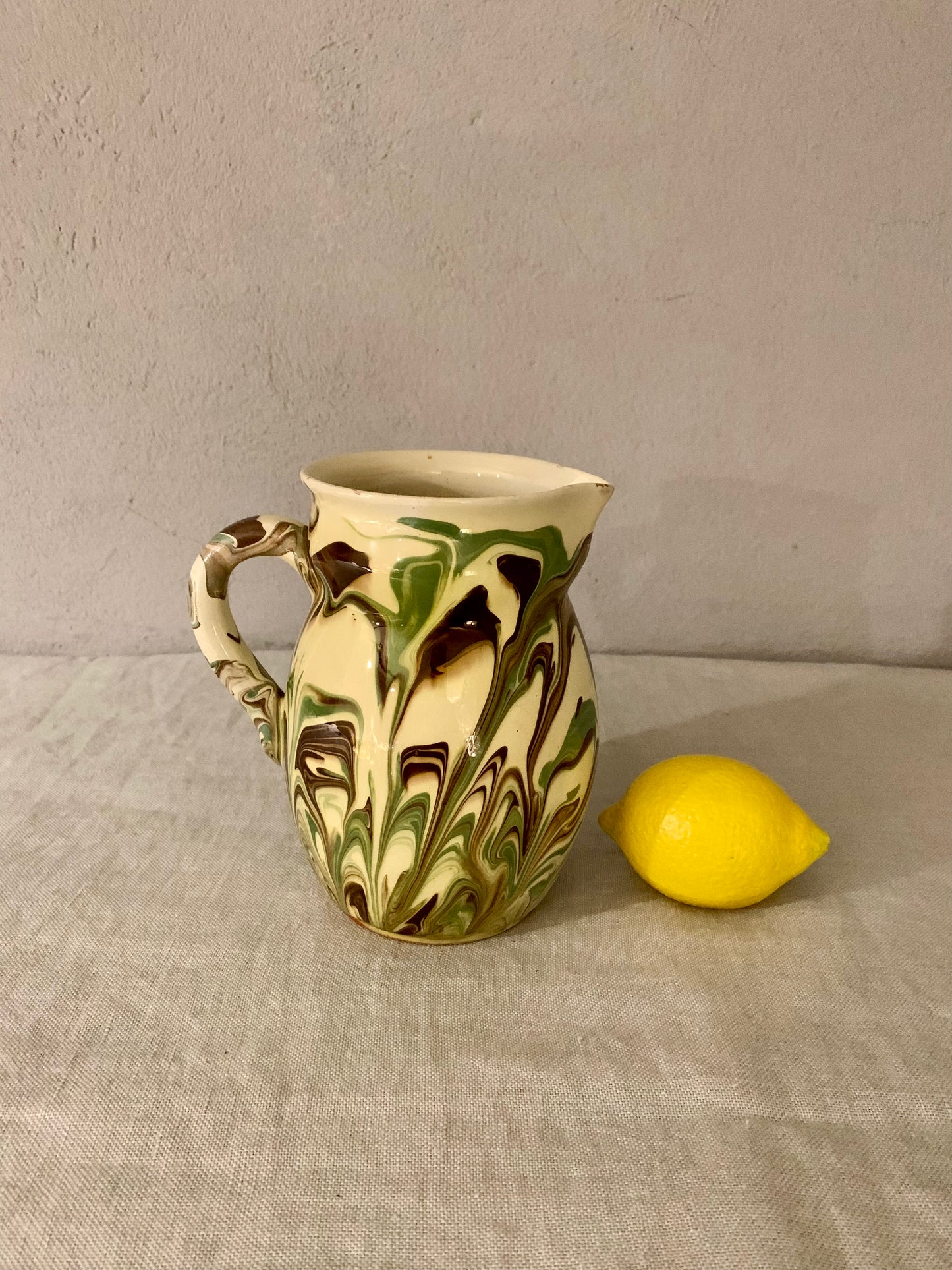 Glazed Clay Pitcher
