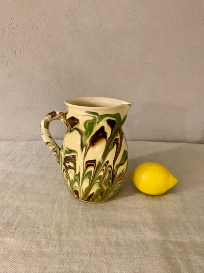 Glazed Clay Pitcher
