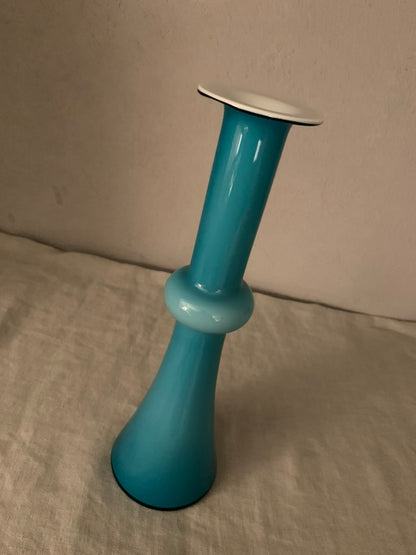 Vintage Blue Holmegaard "Carnaby" Vase