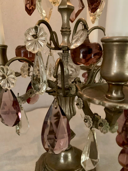 French Antique Branched Candlestick - Girandole
